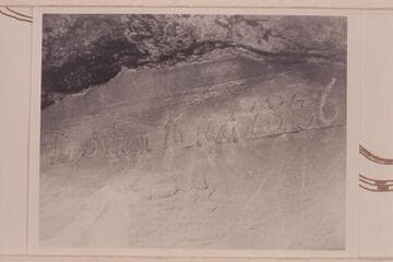 D. Julien inscription; Mile 72.6 in Labyrinth Canyon left bank