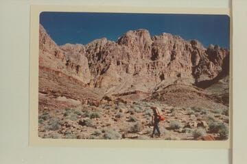 Cogswell Butte from rim of Granite Narrows.  11 AM