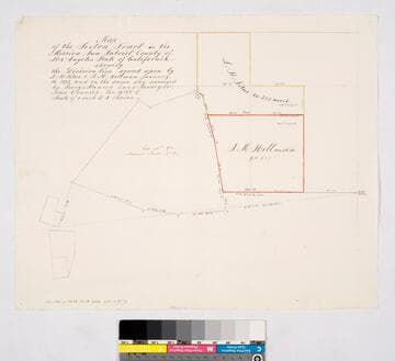 Map of the Sexton Tract in the Mission San Gabriel