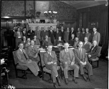 Board room meeting