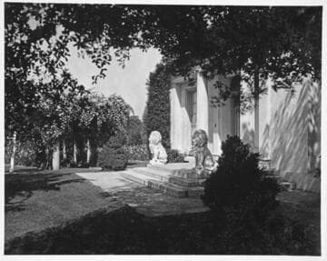 South entrance to billiard room, circa 1918